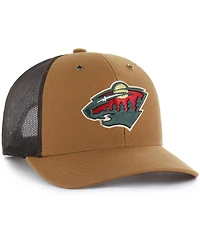 Carhartt x '47 Brand Men's Brown Minnesota Wild Trucker Adjustable Hat