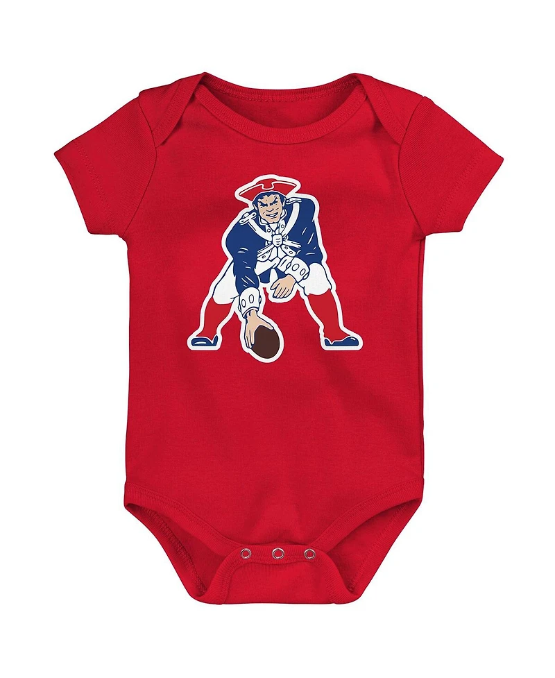 Outerstuff Newborn 3-Piece New England Patriots Little Tike Bodysuit Set