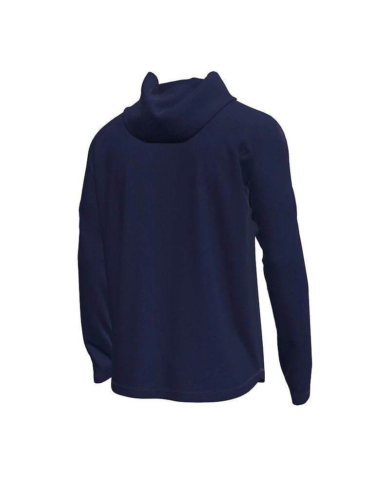 Under Armour Men's Navy Notre Dame Fighting Irish Tech Stretch Long-Sleeve Hooded T-Shirt