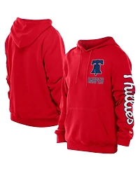 New Era Men's Bryce Harper Red Philadelphia Phillies Design Lab Pullover Hoodie