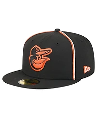 New Era Men's Black Baltimore Orioles Soutache 59FIFTY Fitted Hat