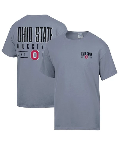 ComfortWash Men's Gray Ohio State Buckeyes Big Name T-Shirt