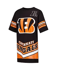 Gameday Couture Women's Black Cincinnati Bengals Perfect Score Vintage T-Shirt Dress