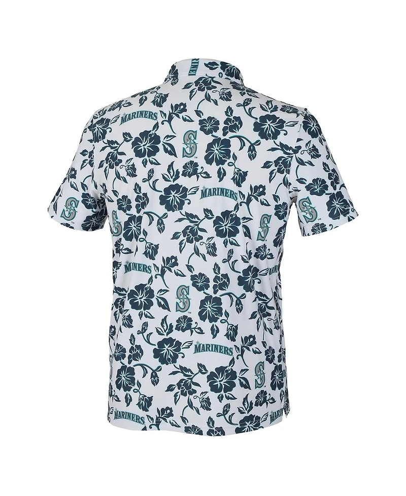 Reyn Spooner Men's White Seattle Mariners Pua Performance Polo Shirt