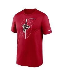 Nike Men's Red Atlanta Falcons Big Tall Legend Icon Performance T-Shirt