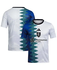 Adidas Men's White Real Salt Lake 2025 Gaming Aeroready Pre-Match Jersey