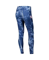Msx by Michael Strahan Women's Navy New York Giants Serena Tie-Dye Leggings
