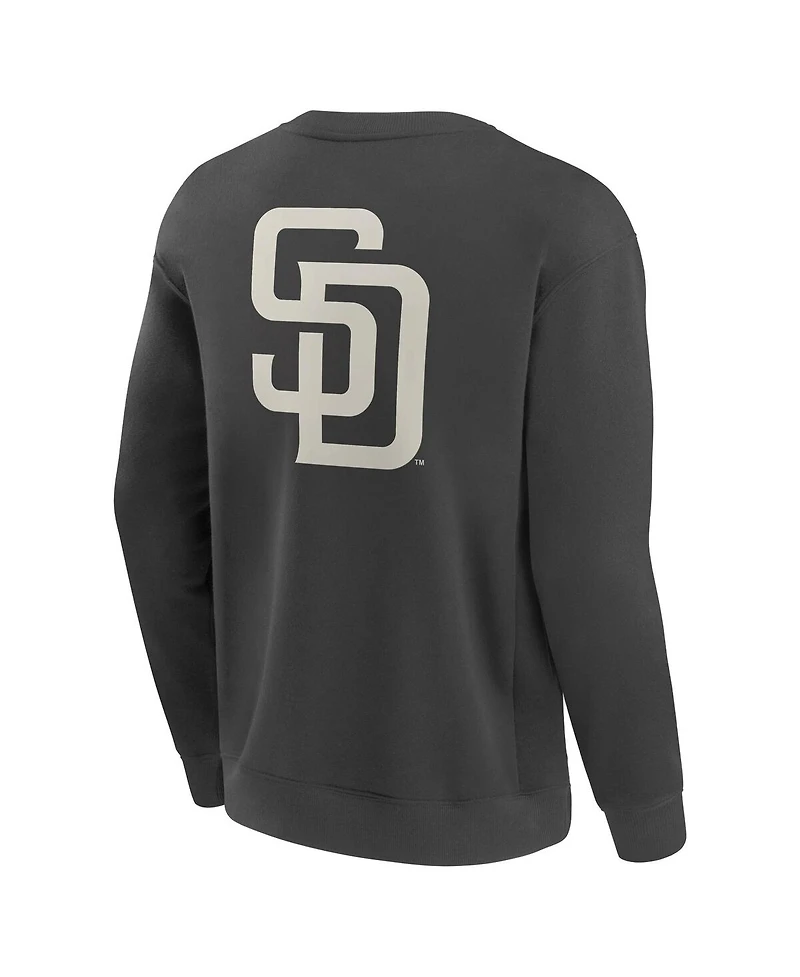 Fanatics Men's Charcoal San Diego Padres Elements Future Ground Lettering Pullover Sweatshirt