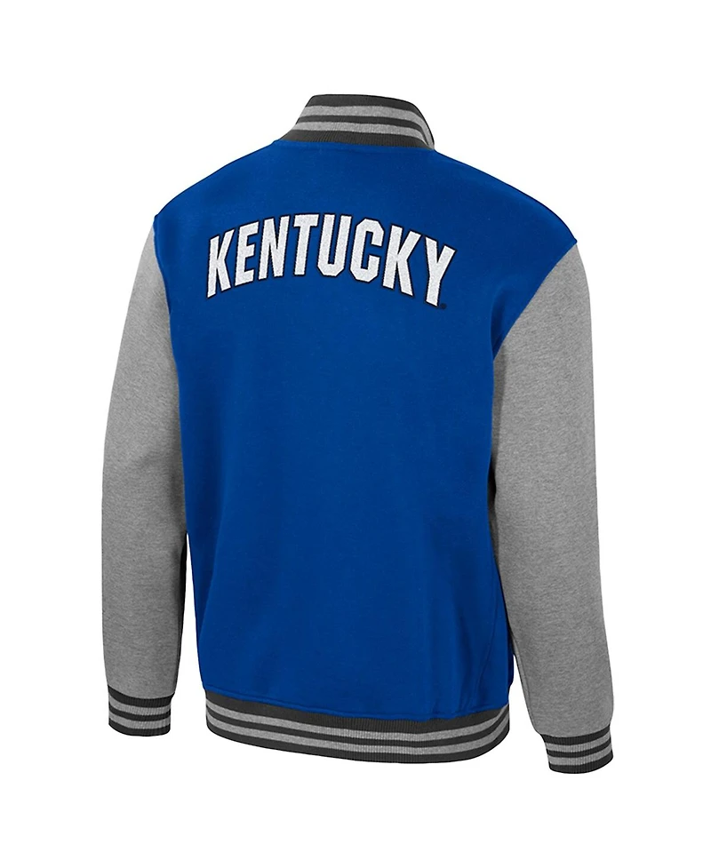 Colosseum Men's Royal Kentucky Wildcats Ambi-Turner Full-Zip Varsity Jacket
