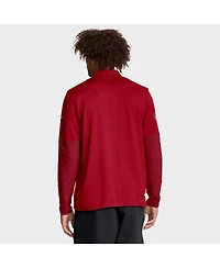 Nike Men's Scarlet San Francisco 49ers Sideline Dri-fit Half-Zip Pullover Hoodie