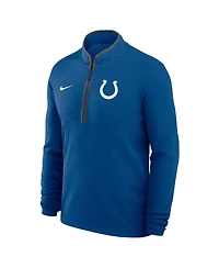 Nike Men's Royal Indianapolis Colts Lightweight Victory Dri-fit Half-Zip Pullover Hoodie