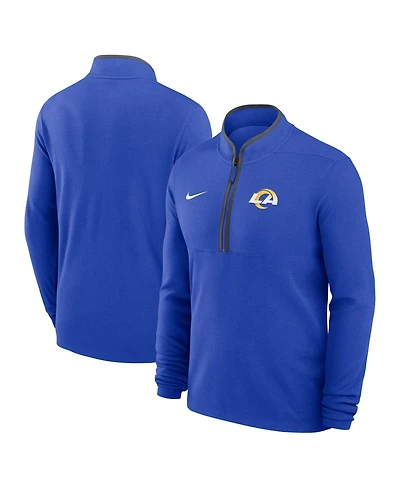 Nike Men's Royal Los Angeles Rams Lightweight Victory Dri-fit Half-Zip Pullover Hoodie