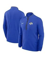 Nike Men's Royal Los Angeles Rams Lightweight Victory Dri-fit Half-Zip Pullover Hoodie