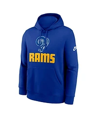 Nike Men's Royal Los Angeles Rams Best Season Rewind Club Pullover Hoodie