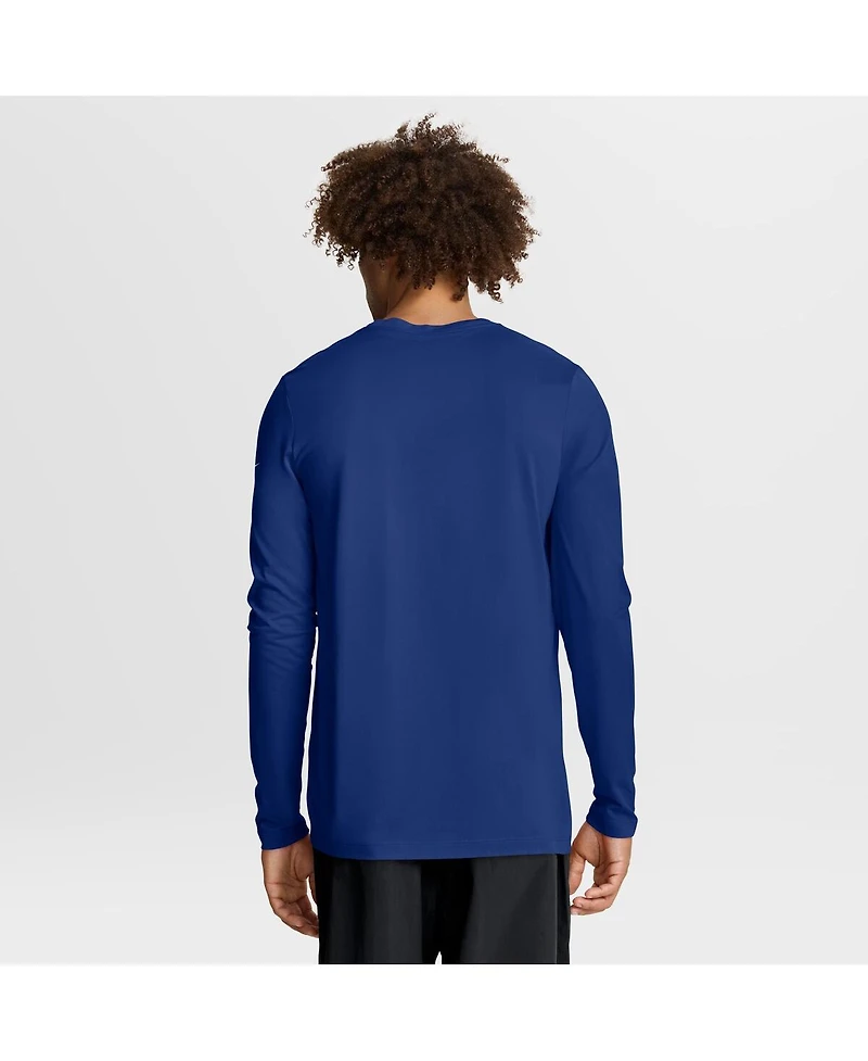 Nike Men's Royal New York Giants Primetime Legend Icon Performance Long Sleeve T-Shirt