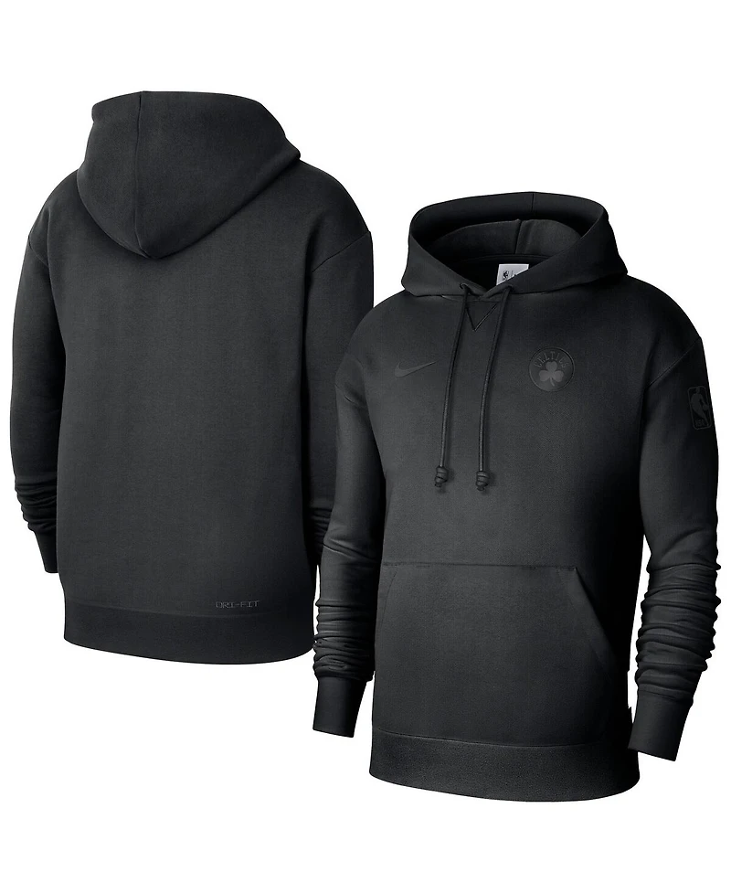 Nike Men's Black Boston Celtics Authentic Travel Standard Issue Dri-Fit Hoodie