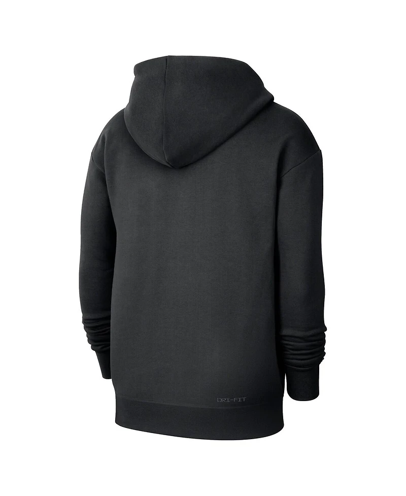 Nike Men's Black Denver Nuggets Authentic Travel Standard Issue Dri-Fit Hoodie