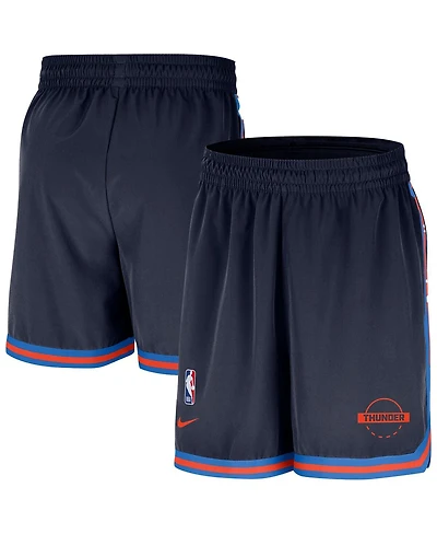 Nike Men's Navy Oklahoma City Thunder Authentic Practice Dna Woven Performance Shorts