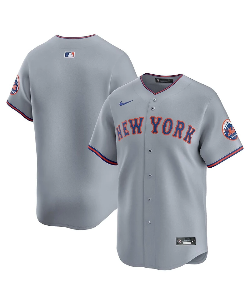 Nike Men's Gray New York Mets Away Limited Jersey