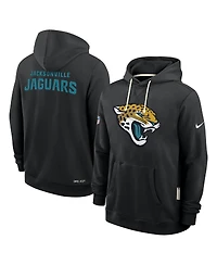 Nike Men's Black Jacksonville Jaguars Sideline Standard Issue Initial Home Dri-fit Hoodie