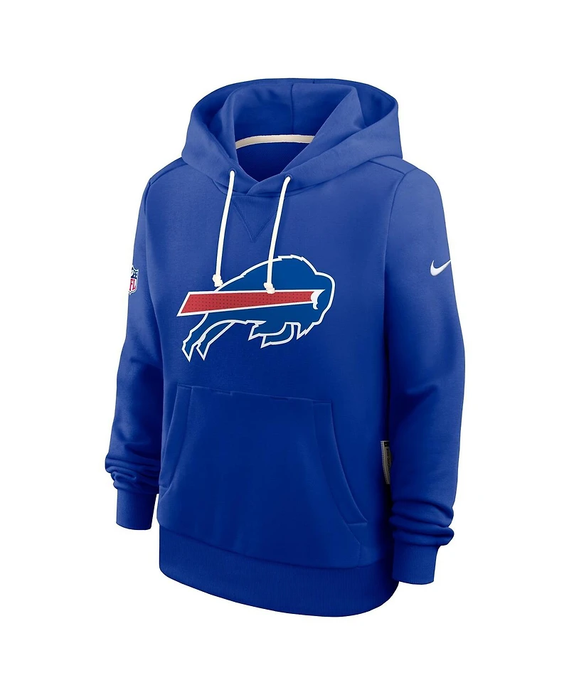 Nike Women's Royal Buffalo Bills Sideline Standard Issue Initial Home Dri-fit Hoodie