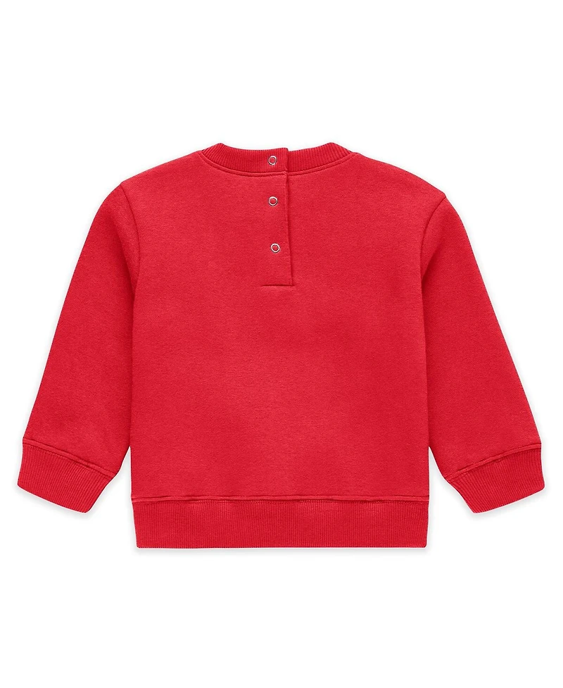 Wear by Erin Andrews Newborn 2-Piece Red Philadelphia Phillies Fleece Crewneck and Pants Set
