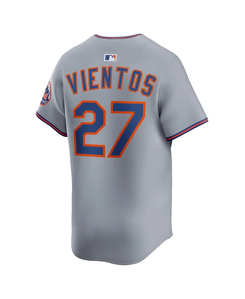Nike Men's Dri-fit Mark Vientos Gray New York Mets All-Star Limited Jersey
