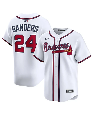 Nike Men's Deion Sanders White Atlanta Braves Limited Player Jersey