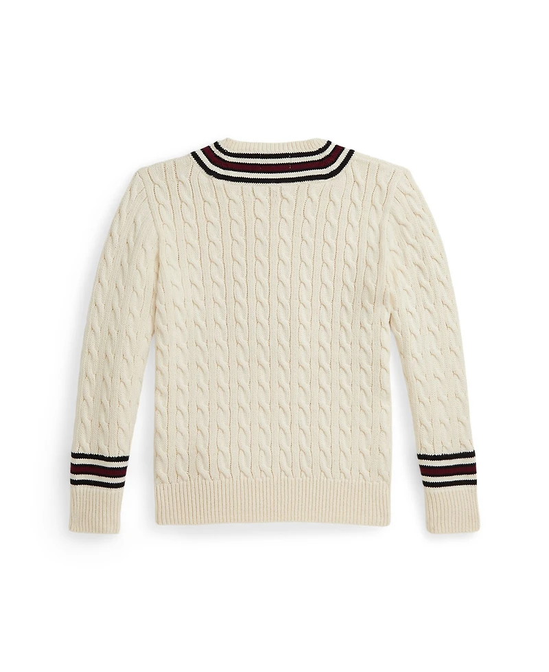 Polo Ralph Lauren Toddler & Little Boys 2T-7 Stripe Detail Cricket Sweater