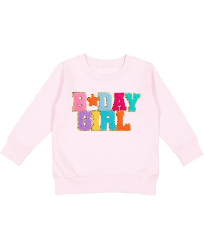 Sweet Wink Big Girls Birthday Patch Sweatshirt