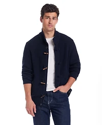 Weatherproof Vintage Men's Tuck Stitch Long Sleeves Sweater Jacket