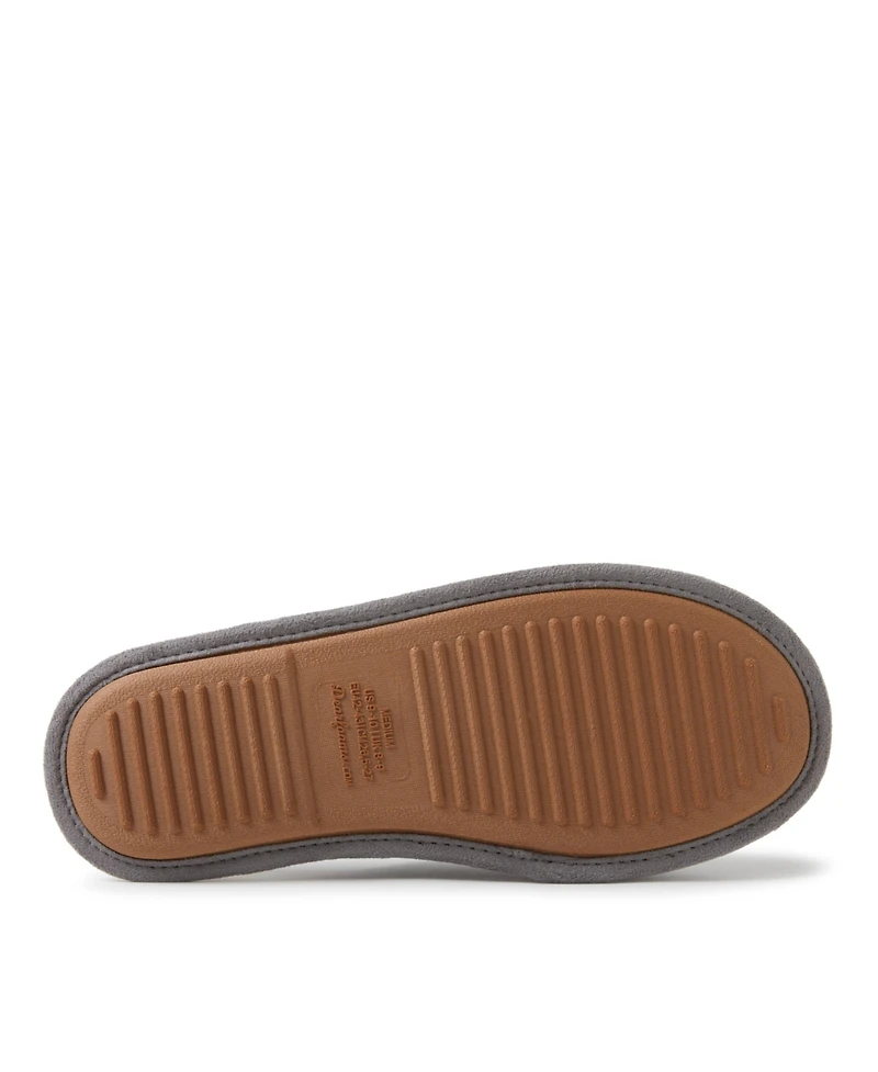 Dearfoams Men's Carson Papa Bear Dad Scuff Slipper