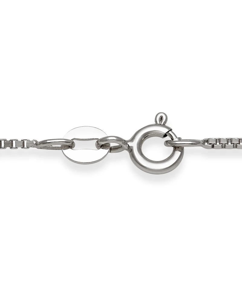 Belle de Mer Cultured Freshwater Blush Pink Drop Pearl (8-9mm) and Lab Created Sapphire Necklace in Sterling Silver