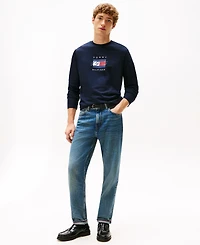 Tommy Hilfiger Men's Linear Flag Graphic Long Sleeves T-Shirt