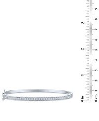 Macy's 2-Pc. Diamond Bangle Bracelet Set (1/5 ct. t.w.) in Sterling Silver