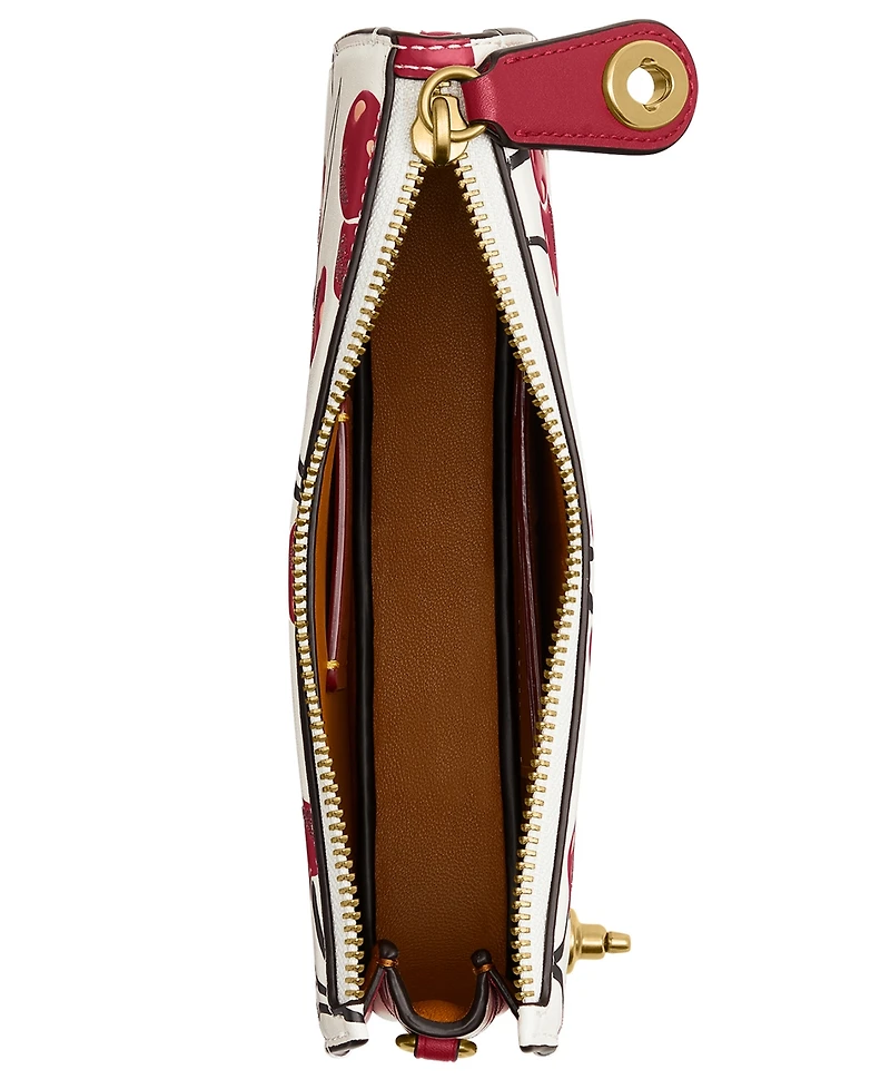 Coach Penn Cherry Print Leather Shoulder Bag