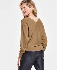 I.n.c. International Concepts Women's V-Neck Sweater, Created for Macy's