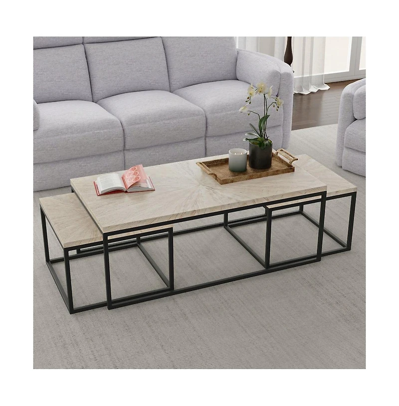 Parker House Furniture Parker House Crossings Monaco Rectangular Nesting Cocktail Table