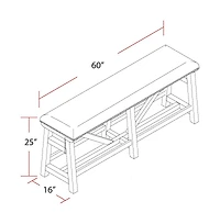 Parker House Furniture Parker House Lodge Dining 60 In. Upholstered Counter Bench