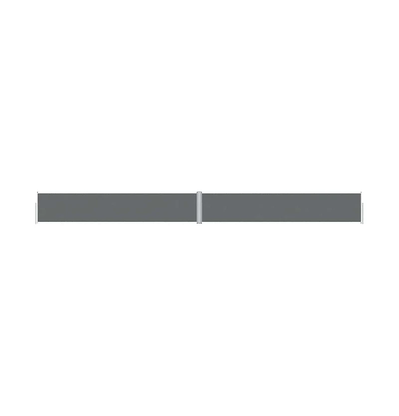 vidaXL Side Awning Anthracite Polyester with Pu coating, steel, aluminum