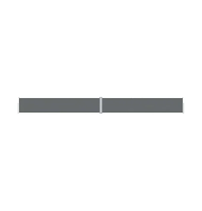vidaXL Side Awning Anthracite Polyester with Pu coating, steel, aluminum