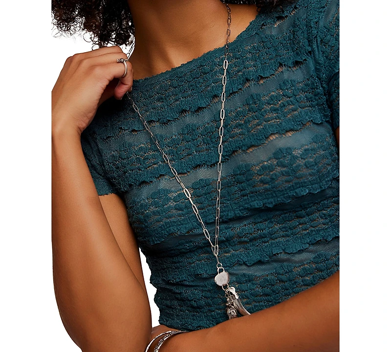 Free People Women's Angelina Lace T-Shirt