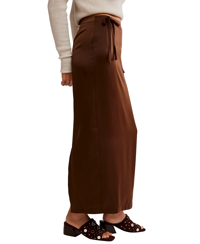 Free People Women's Rosetto Column Midi Skirt