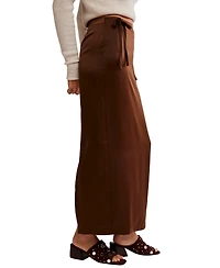 Free People Women's Rosetto Column Midi Skirt
