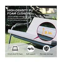 Sunjoy 4-Seat Luxury Swing and Bed with Elastic Metal Mesh Seat
