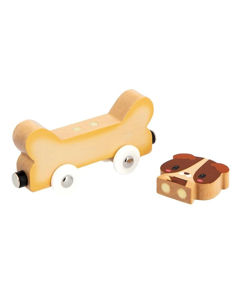 Janod Mix & Match Magnetic Animal Cars - Set of 6