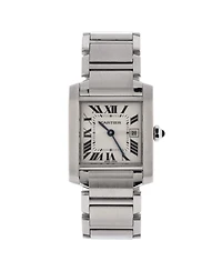 Pre-Owned Cartier Tank Francaise Quartz Watch in Stainless Steel 25mm