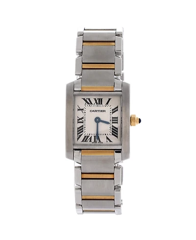 Pre-Owned Cartier Tank Francaise Quartz Watch in Stainless Steel and Gold 20mm