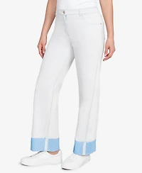 Ruby Rd. Petite Cuffed Pull-On Fly Pants
