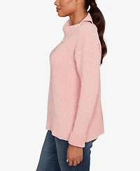 Ruby Rd. Petite Split Cowl Chenille Pullover Sweater